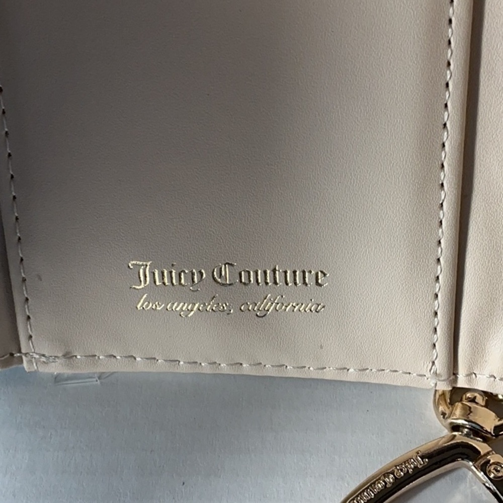 ★ Juicy Couture Royal Velour Wallet Blue Crown Rhinestone Y2K - Picture 5 of 8